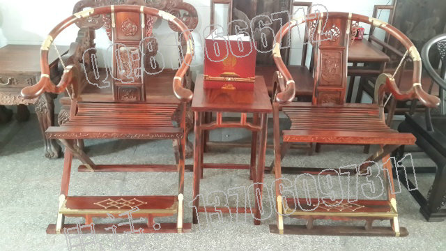 老挝大红酸枝交叉椅